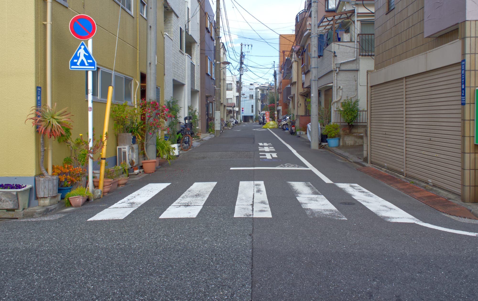 Residential street in Tokyo