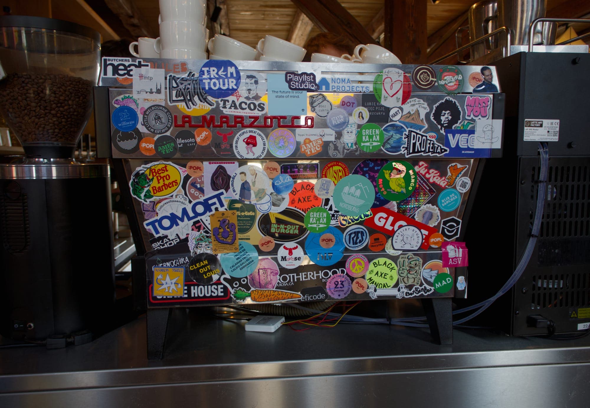 Espresso machine at Hart Bageri in Copenhagen