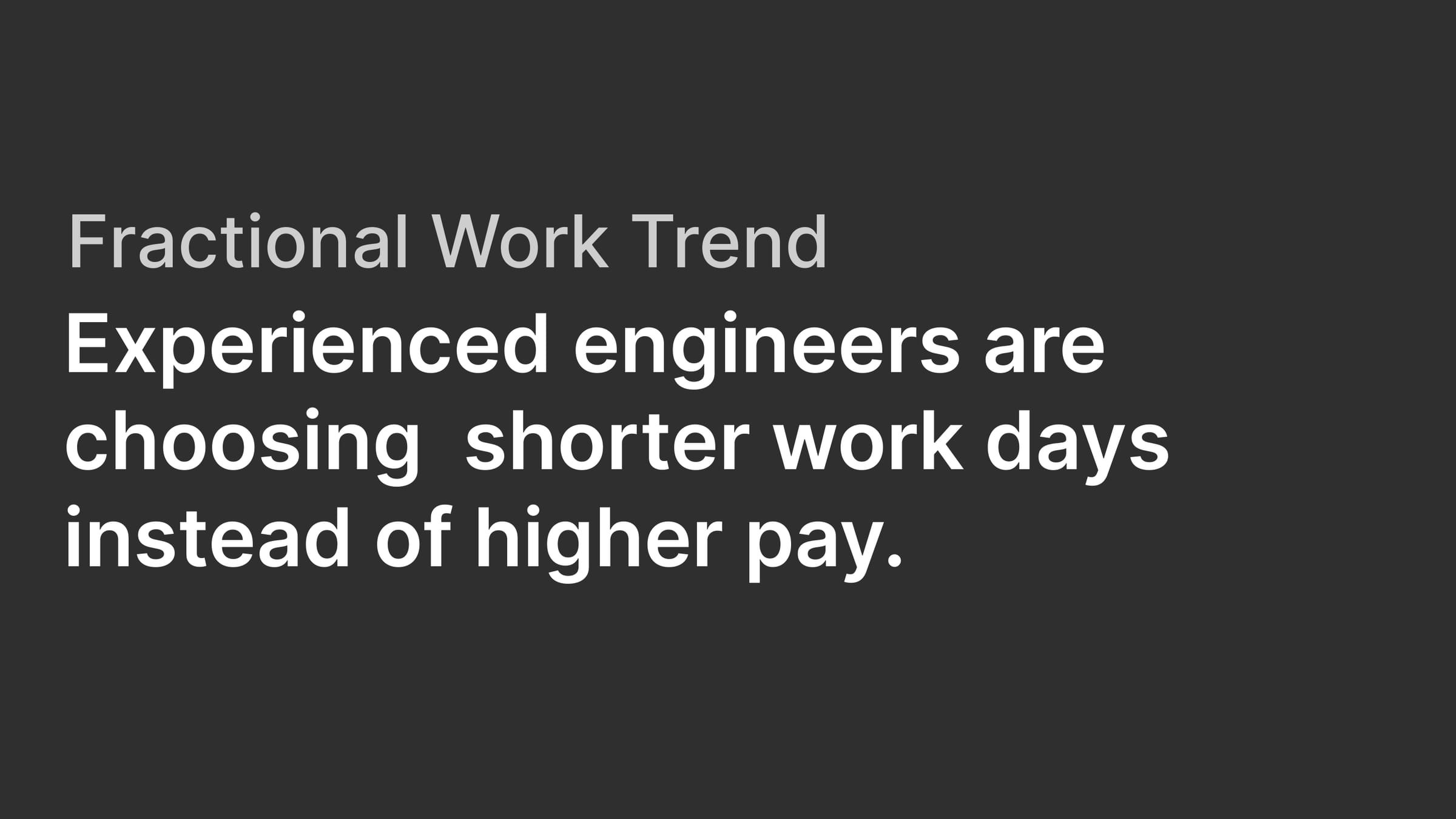 The fractional work trend slide, repeated